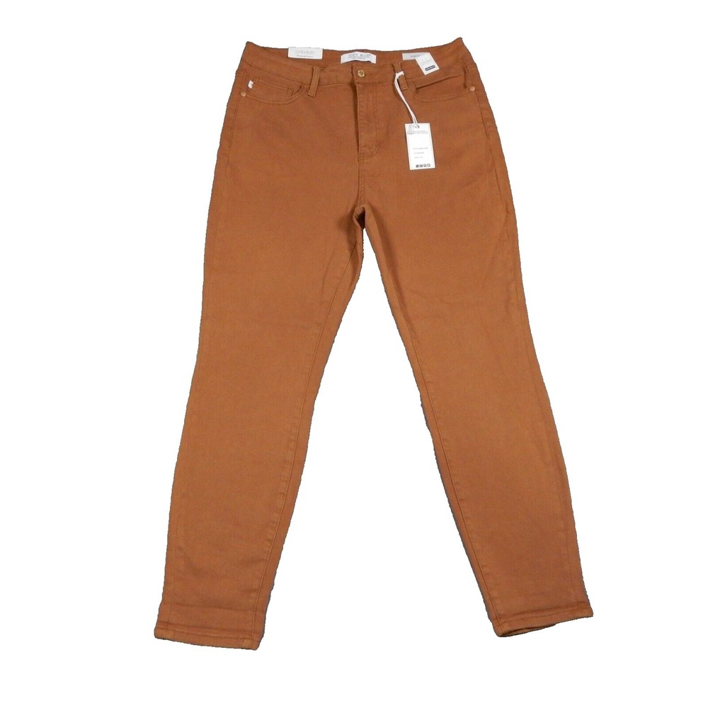 Judy Blue Jeans Womens 13/31 Brown High Waist Slim Fit Ankle Stretch‎ Denim NWT